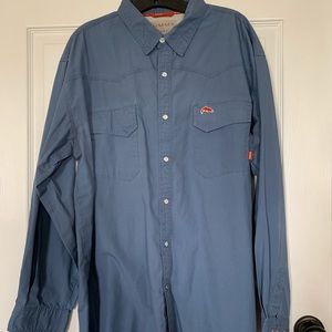 Simms Pearl Snap Shirt, Men’s XXL